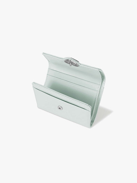 HEARTY FLAP WALLET (PALE MINT)