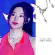 OFUSE - lace ribbon necklace