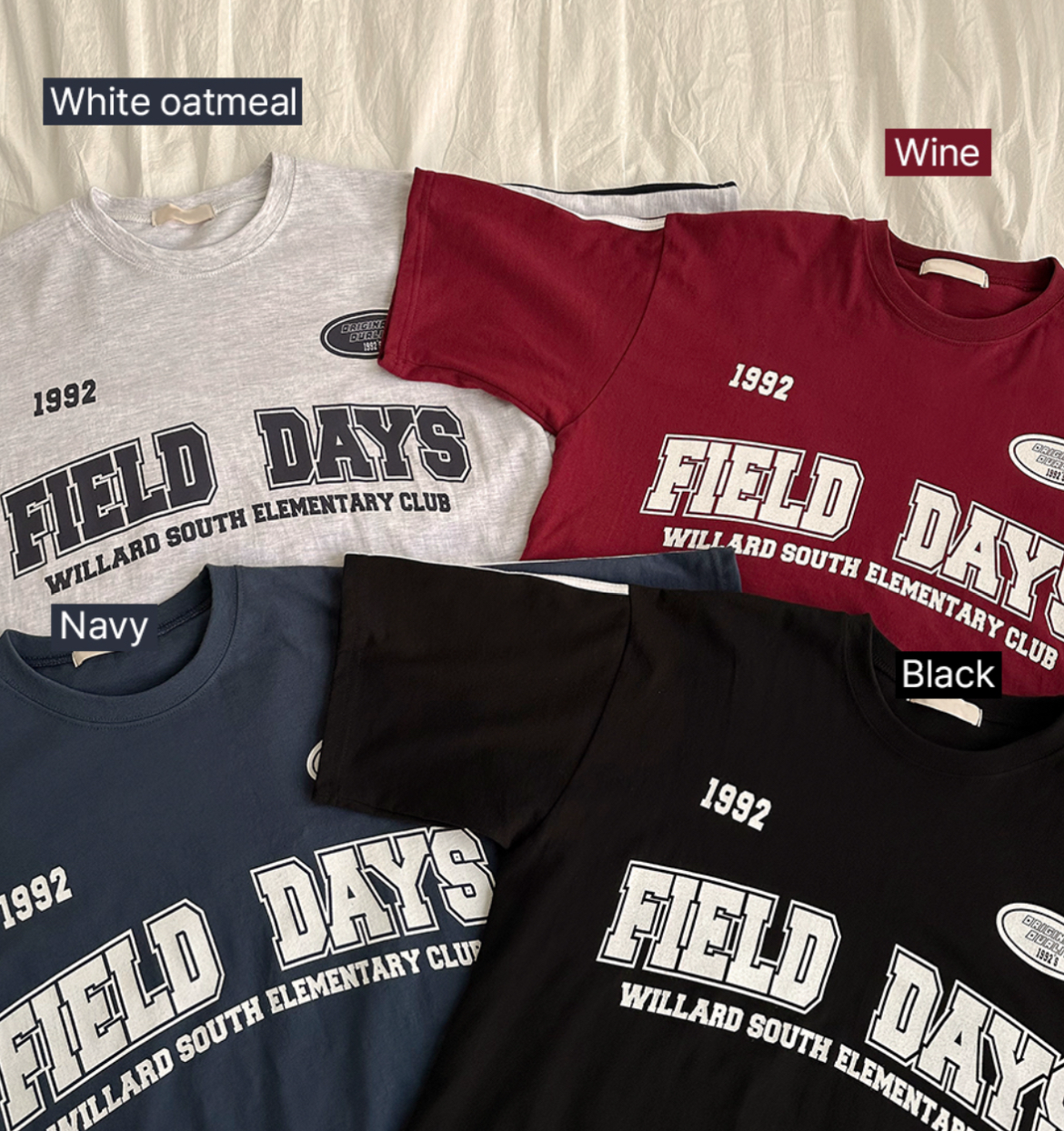 KR FIELD DAYS OVERSIZED TEE (4 COLORS)