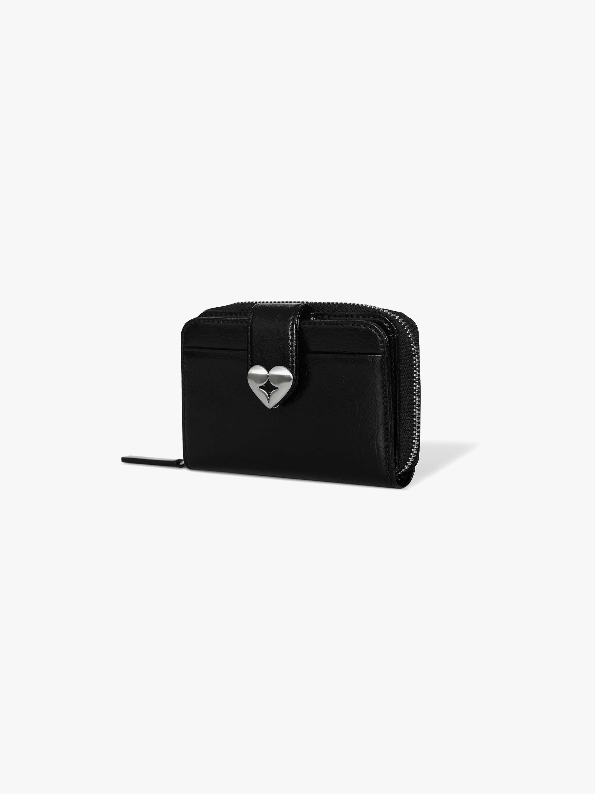 HEARTY ZIPPER POCKET (BLACK)