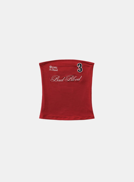 bad blood - Classic Logo Tube Top (Red)