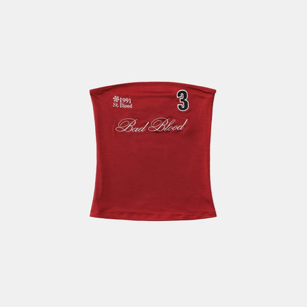 bad blood - Classic Logo Tube Top (Red)