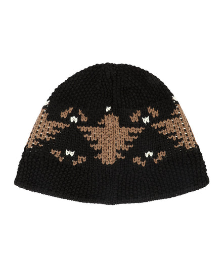 mahagrid - EAGLE KNIT BUCKET HAT (BLACK)