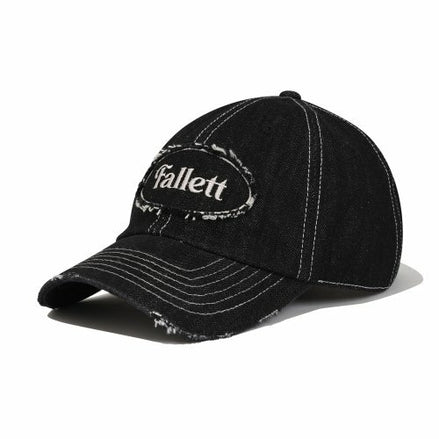 fallett - vintage denim ball cap (BLACK)