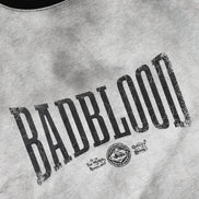 Bad Blood - Curved Logo Dusty Ringer T-Shirt (White)
