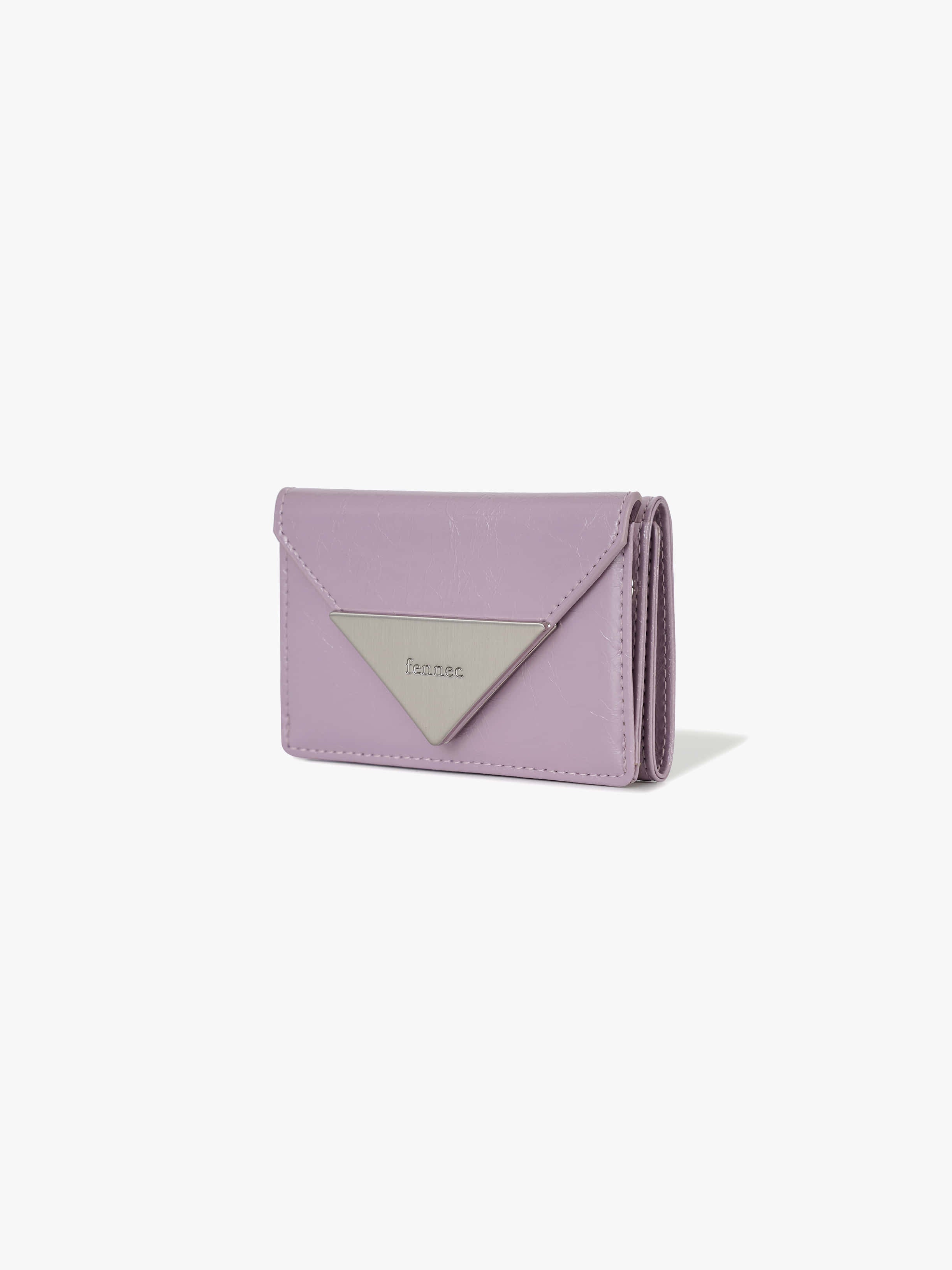 CRINKLE HALFMOON MINI WALLET (MAUVE)