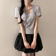 KR DOT RIBBON TEE (3 COLORS)