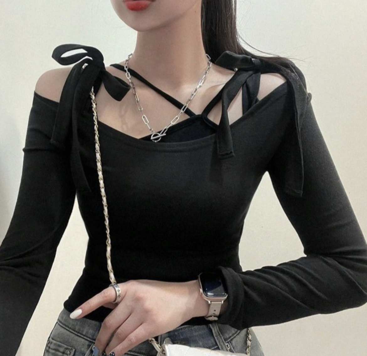 KR RIBBON TOP (3 COLORS)
