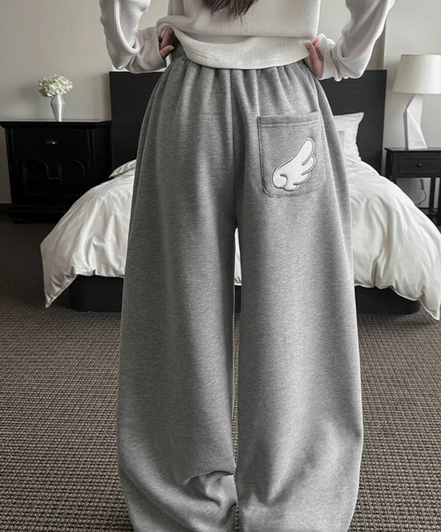 KR ANGEL WING FLEECE PANTS (4 COLORS)