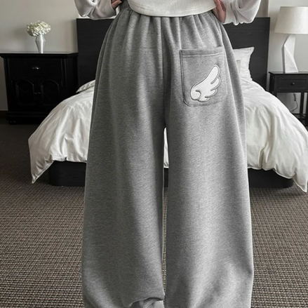 KR ANGEL WING FLEECE PANTS (4 COLORS)