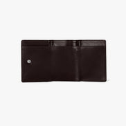CRINKLE TRIANGLE TRIPLE WALLET (ESPRESSO)