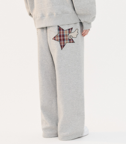 Angel Star Patch Pants (Melange)