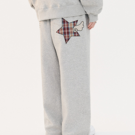 Angel Star Patch Pants (Melange)