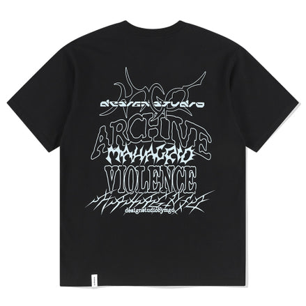 MAHAGRID - MULTI-LOGO TEE (BLACK)