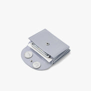 CRINKLE HALFMOON MINI WALLET (MISTY LAVENDER)