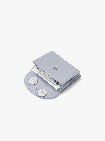CRINKLE HALFMOON MINI WALLET (MISTY LAVENDER)