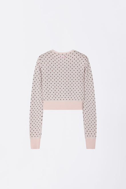 (REI同款) sculptor - Polka Dot Cardigan Baby (Pink/Brown)