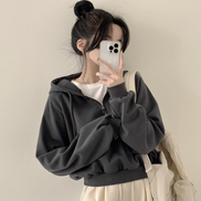 KR CROP HOOD SWAETSHIRT (5 COLORS)