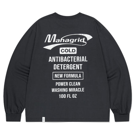 mahagrid - DETERGENT LOGO LS TEE (BLACK)