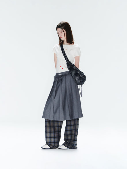 (sakura同款) LASSIE BAG (CHECK NAVY)