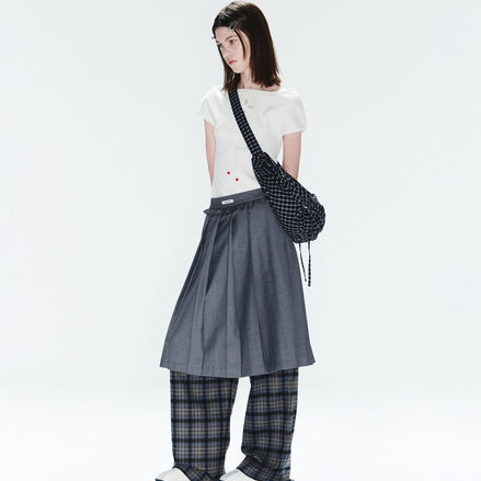 (sakura同款) LASSIE BAG (CHECK NAVY)