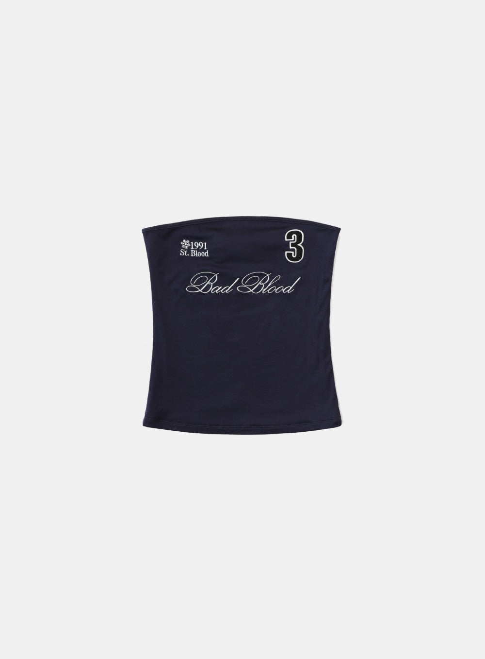 bad blood - Classic Logo Tube Top (Navy)