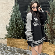 (現貨) CPGN STUDIO - CURVED COVER KNIT ZIPUP (BLACK)