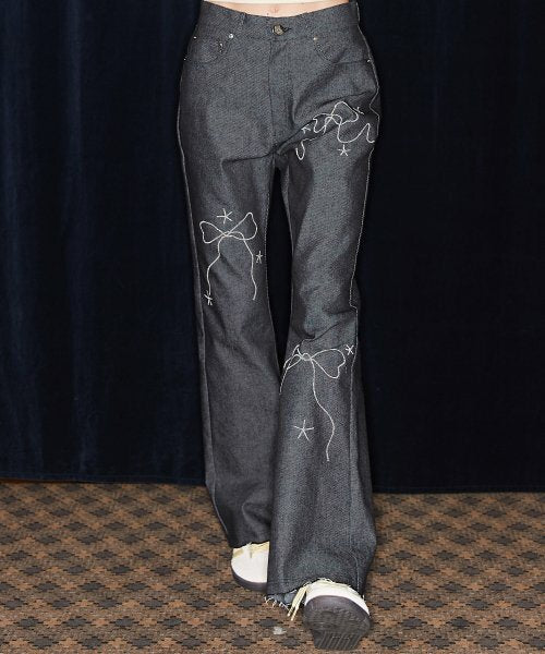 LUVISTRUE - NM RIBBON PANTS (BLACK)