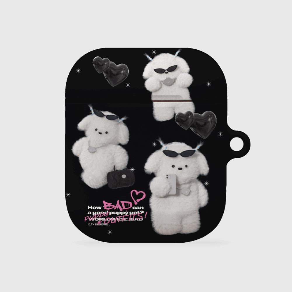 the nine mall - pattern bad puppy outfits AirPods/ AirPods pro hard case (2 COLORS)