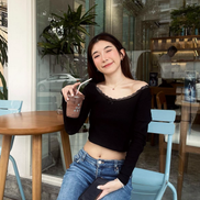 (現貨) TH MARIA LACE TOP (BLACK)