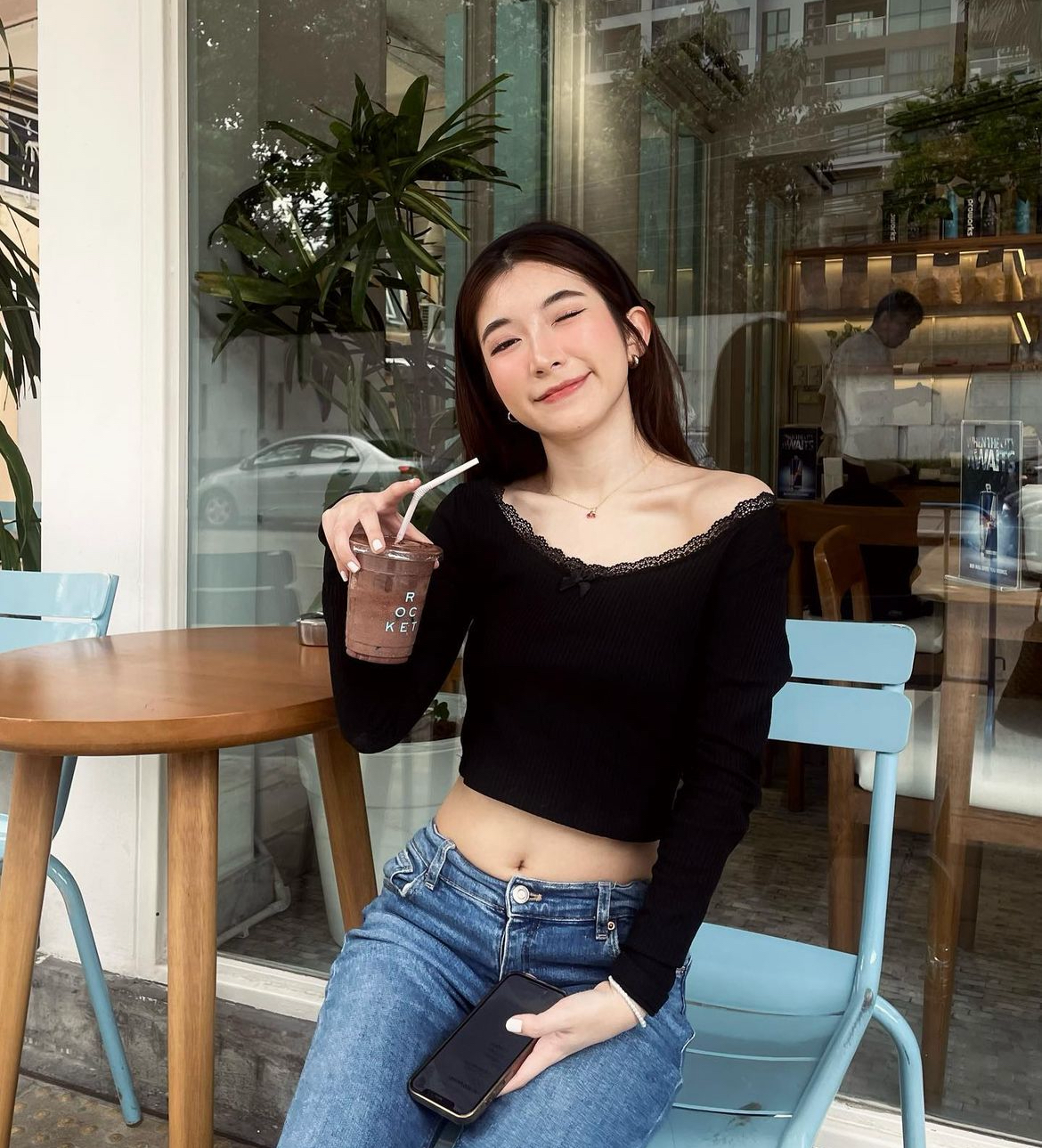 (現貨) TH MARIA LACE TOP (BLACK)