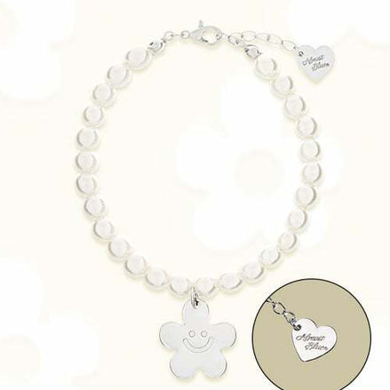 Almost Blue - SMILE FLOWER PEARL BRACELET
