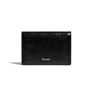 CRINKLE NAME POCKET (BLACK)