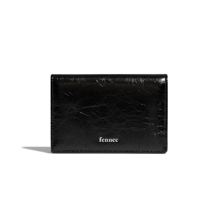 CRINKLE NAME POCKET (BLACK)