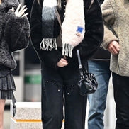 (liz同款) Pleats Bag (Black)