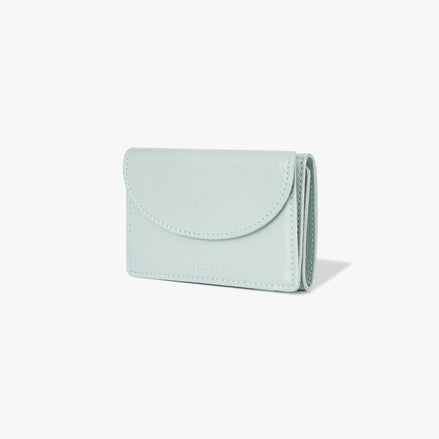 CRINKLE HALFMOON MINI WALLET (PALE MINT)