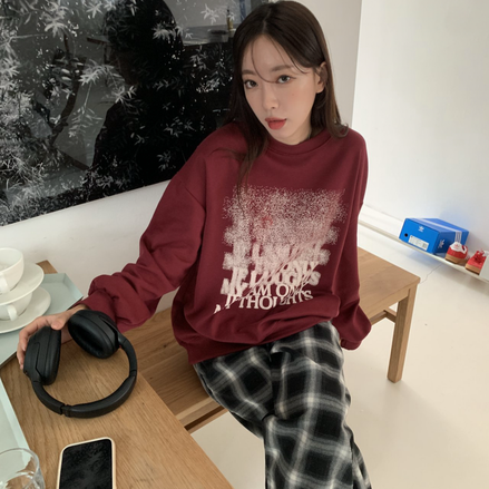KR WORDS VANISHING SWEATSHIRT (4 COLORS)