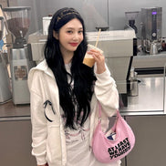 YOUHEE - RIBBON GRAPHIC T-SHIRTS (WHITE) [JOY同款]