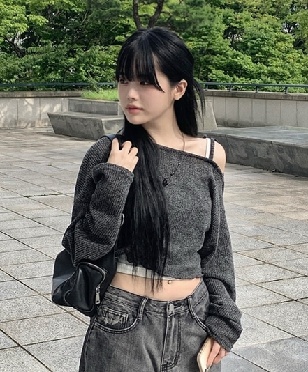 KR OFF SLASH KNIT (3 COLORS)