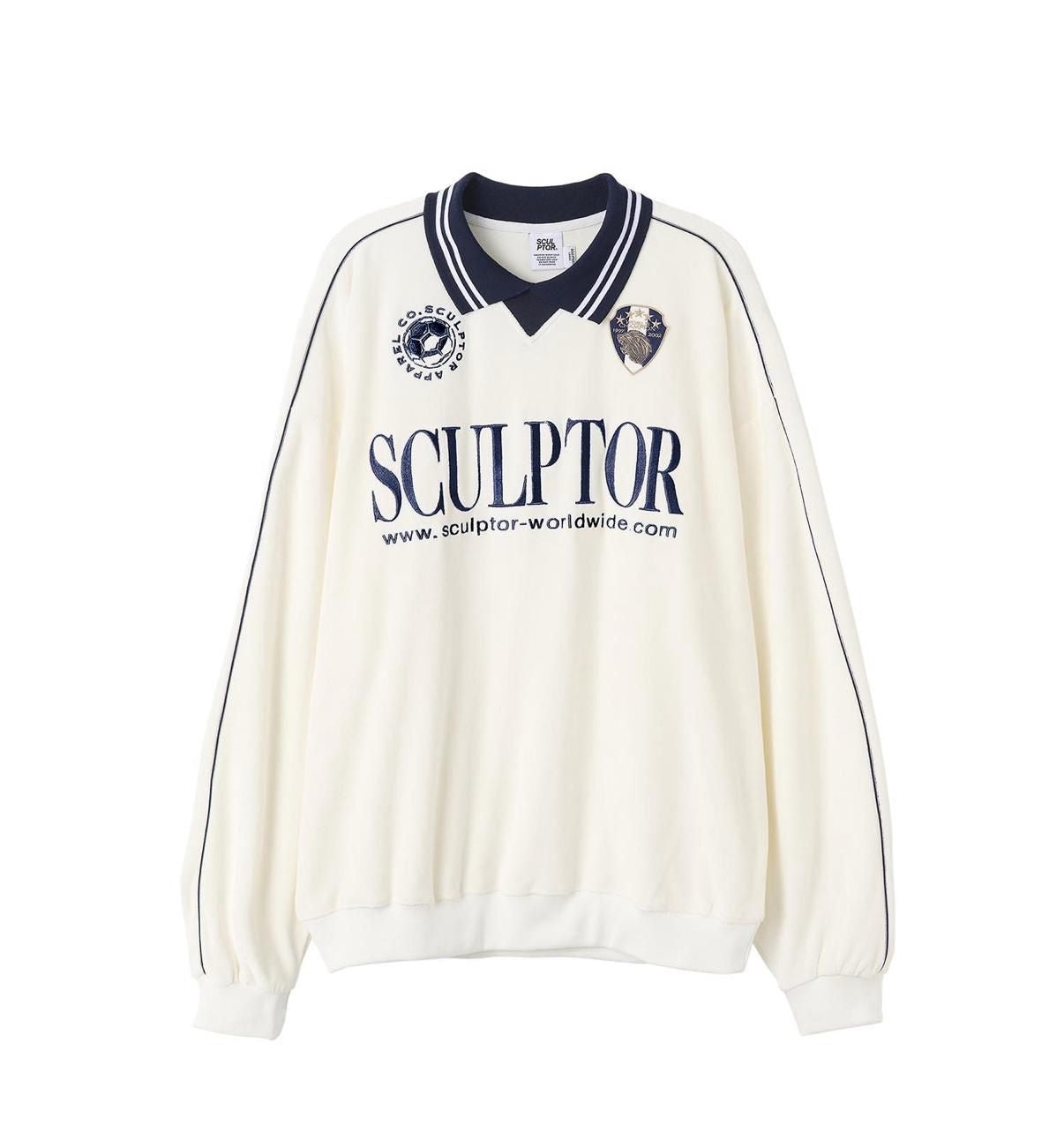 (現貨) Sculptor - Velour Soccer Jersey (White)