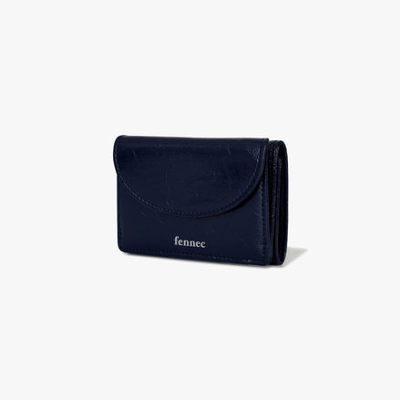 CRINKLE HALFMOON MINI WALLET (NAVY BLUE)