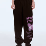 939 [Archive Bold X Stumpynee] DOODLE SWEAT PANTS (BLACK)