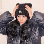 (KARINA同款) MLB CAT BEANIE (BLACK)