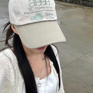 AEAE  WEB LOGO 5 PANNEL BALL CAP - [KHAKI]