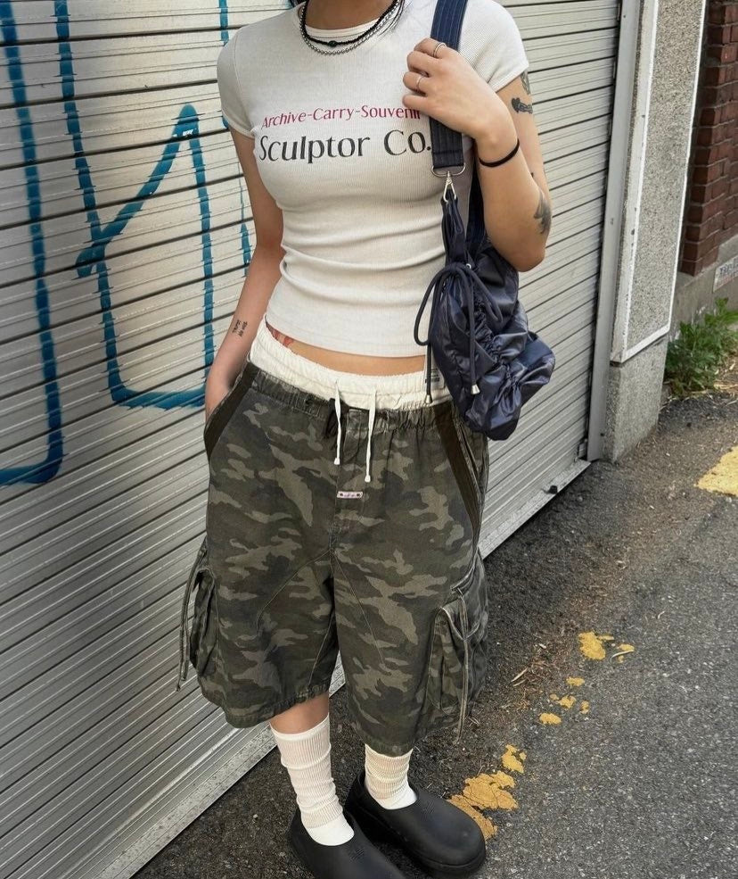 SCULPTOR - Archive Pigment Baby Tee (Dusty Ivory)
