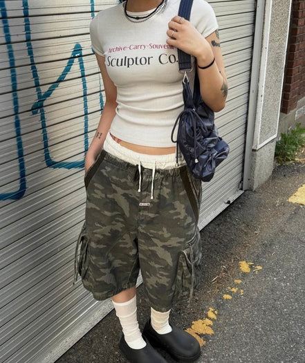SCULPTOR - Archive Pigment Baby Tee (Dusty Ivory)