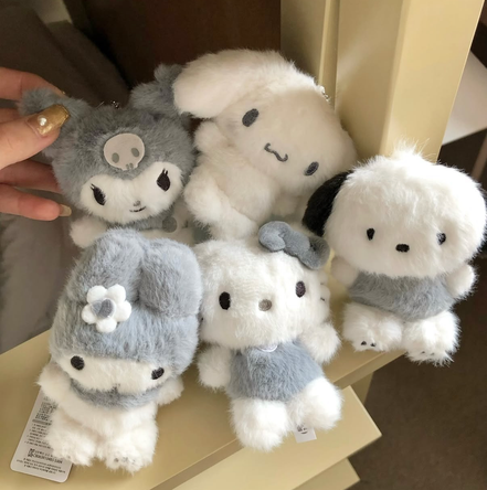 KR SANRIO MONO TONE KEYCHAIN