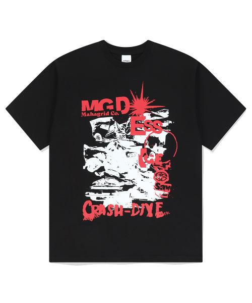 MAHAGRID - CRASH TEE (BLACK)