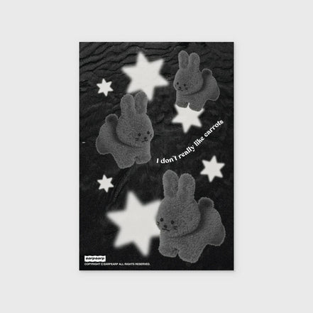 (現貨) EARP EARP - STAR BLACK POPO-BLACK POSTCARD