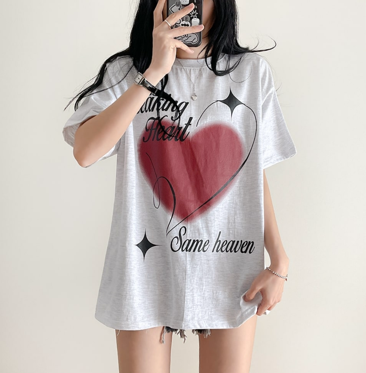 KR ‘NO BREAKING HEART’ UNISEX TEE (3 COLORS)